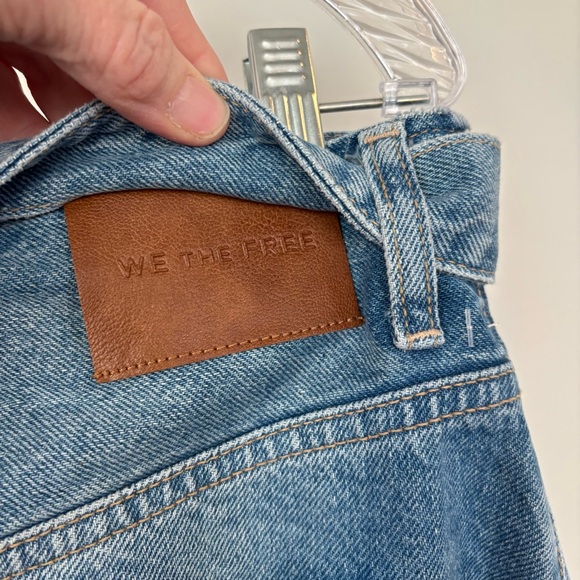 We The Free Piece of Work Denim Midi Skirt Size 27 NWT - Picture 5 of 9